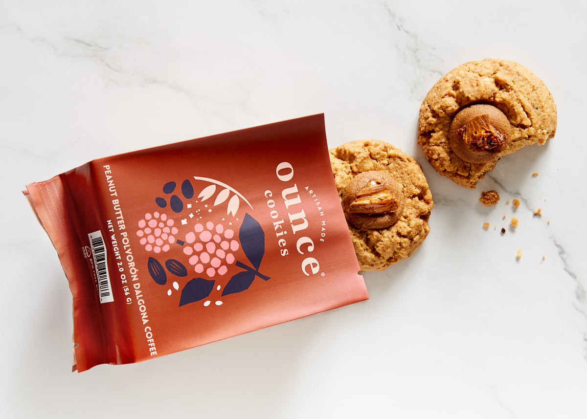 Peanut Butter Polvorón Dalgona Coffee + / – Ounce Cookies